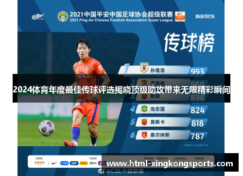 2024体育年度最佳传球评选揭晓顶级助攻带来无限精彩瞬间